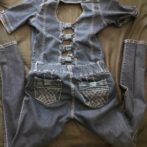 Jean jumpsuit 9/10 size